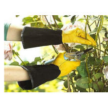 Lange Manschettenhandschuh-Voller Lederhandschuh-Gelber Handschuh-Gartenhandschuh
